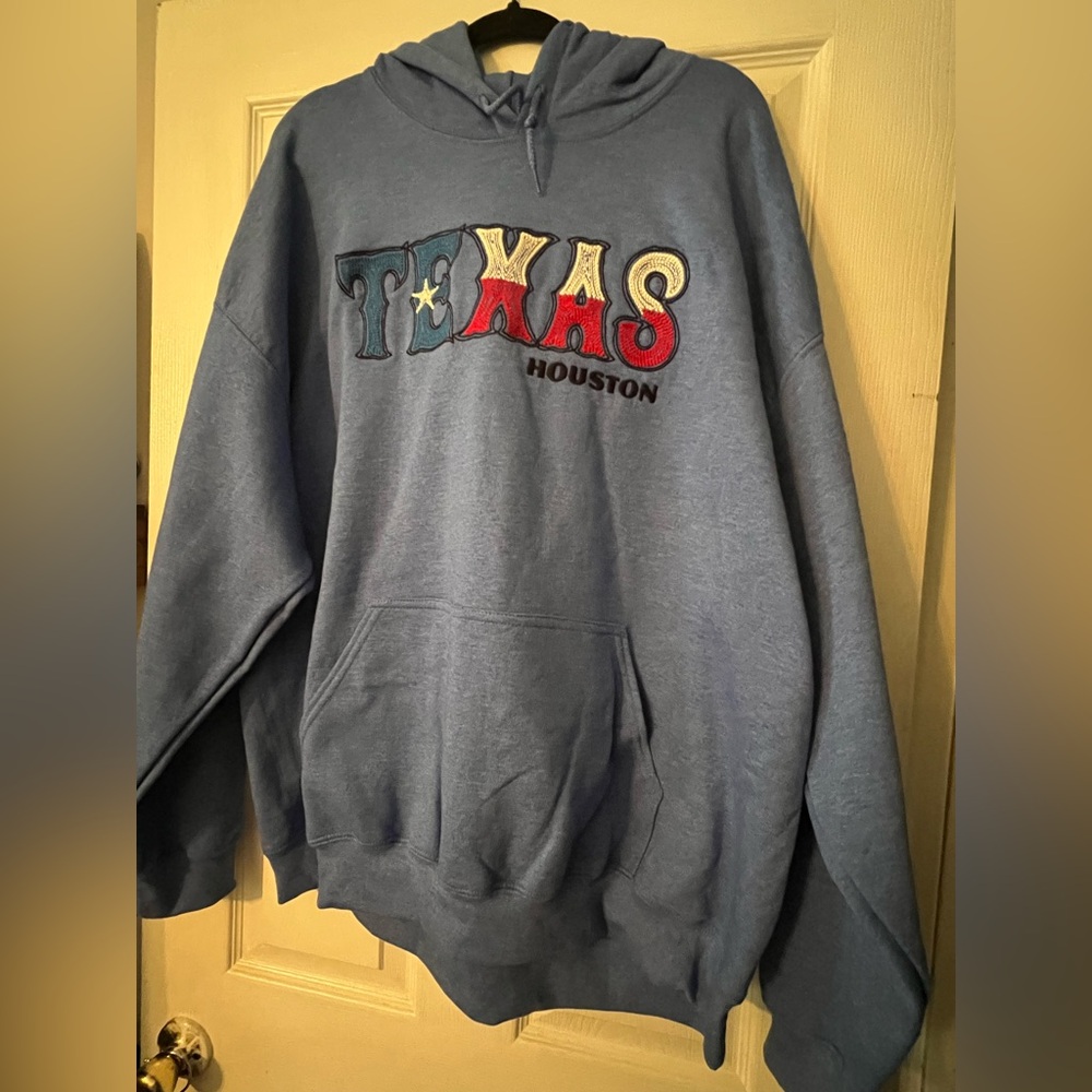 Texas Houston Blue Hoodie